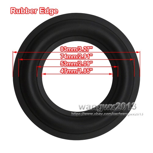 2pcs JBL 3" inch Speaker Rubber Edge Bass Woofer Surround Circle Repair Parts - Picture 8 of 9