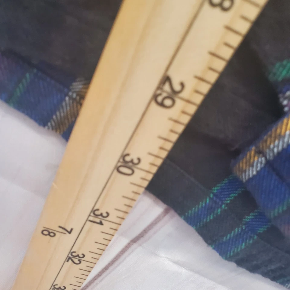 Vintage Shirt Mens 1XB Long Sleeve Vertical Striped Flannel Arrow Sport - Image 4 of 4