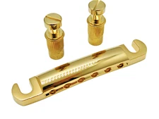 Tailpiece Stop Bar for Epiphone Les Paul Import Guitar, Metric Studs Gold