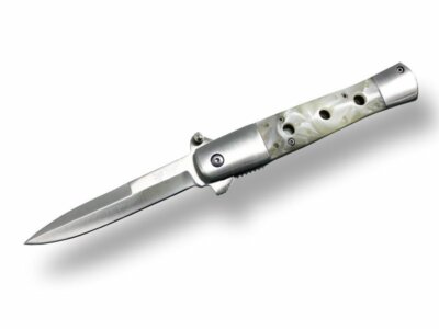 Extra Thick PEARL Michael Corleone Godfather Switch Assisted Open 
