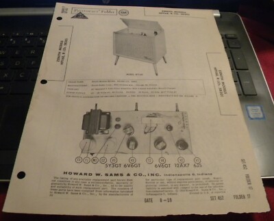 ZENITH PHONO AMP WITH AUTOMATIC RECORD CHANGER - 2 MODELS (SAMS PHOTOFACT 452-17