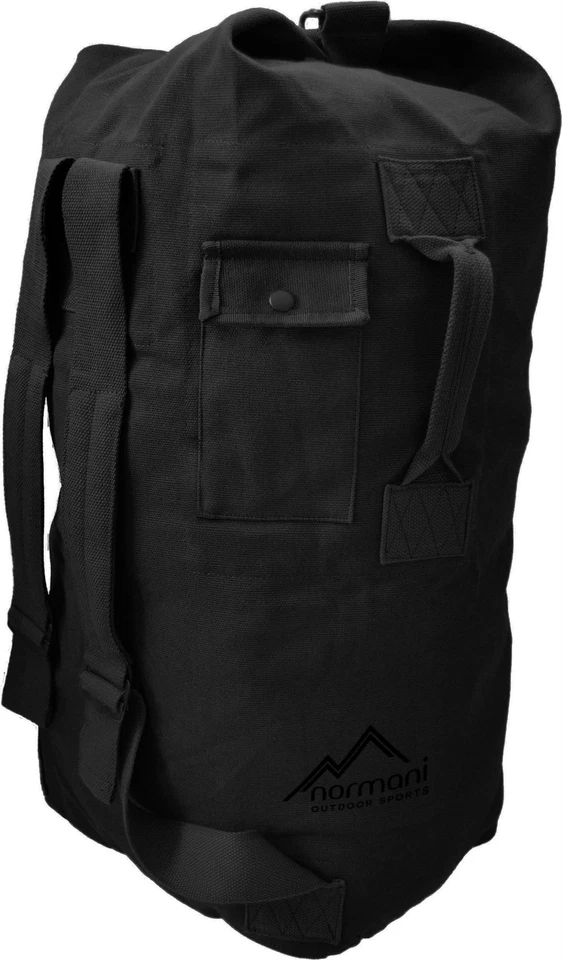 US Seesack Canvas Doppelgurt BW Rucksack -20 / 30 / 50 / 90 Liter Transportsack - Bild 2 von 3