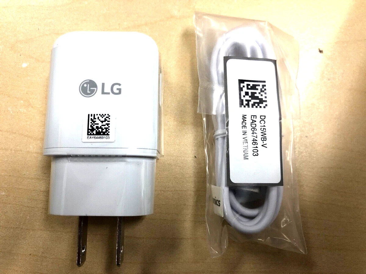 I udlandet forbruge Symphony LG Original Quick Wall Charger + LG Micro USB Cable For LG S6 S7 &amp; ALL  Micro | eBay