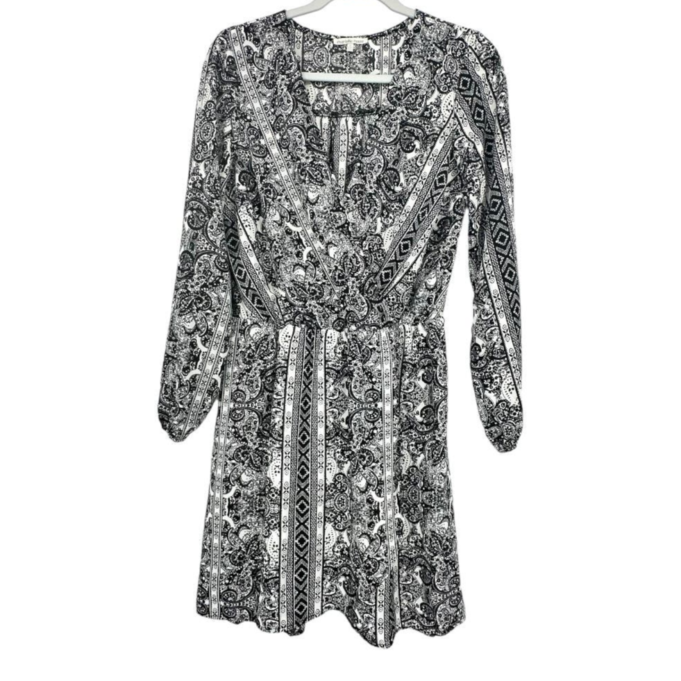charlotte russe boho dress Black White Chic Medium Size:56 X-Long
