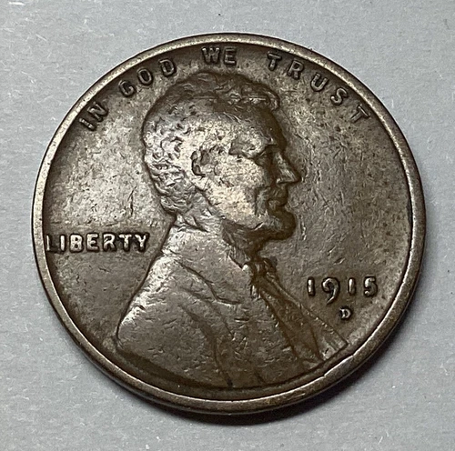 1915-D Lincoln Wheat Cent ~ FINE Condition . I COMBINE SHIPPING!