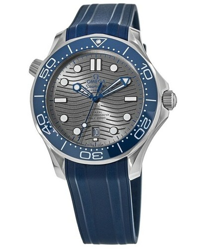 New Omega Seamaster Grey Dial Rubber 