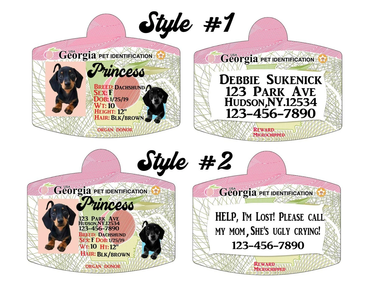 Ebay dog top id tags