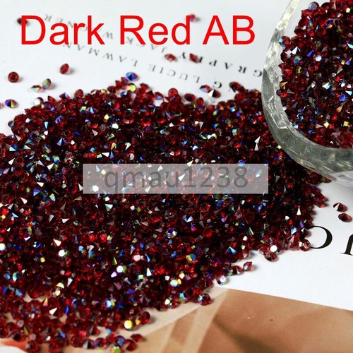 1440pcs Rhinestones Pointed Back Crystal Simulated Diamond Craft Beads Gems DIY - Picture 35 of 38
