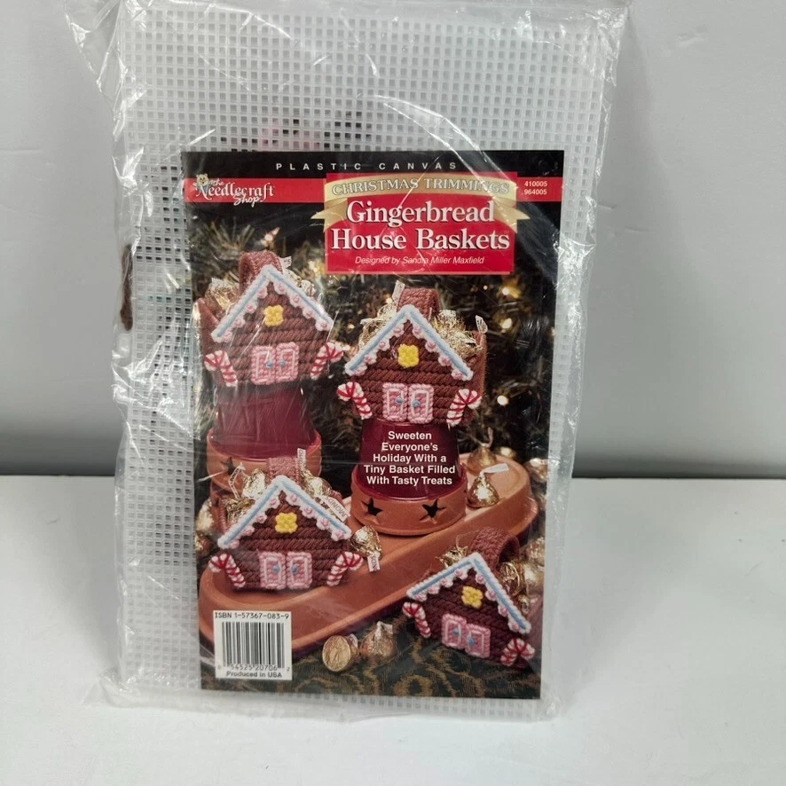 THE NEEDLECRAFT SHOP Kit de Lona de Plástico Navidad Kit de Cesta de Pan de Jengibre NUEVO Foto 2 de 3