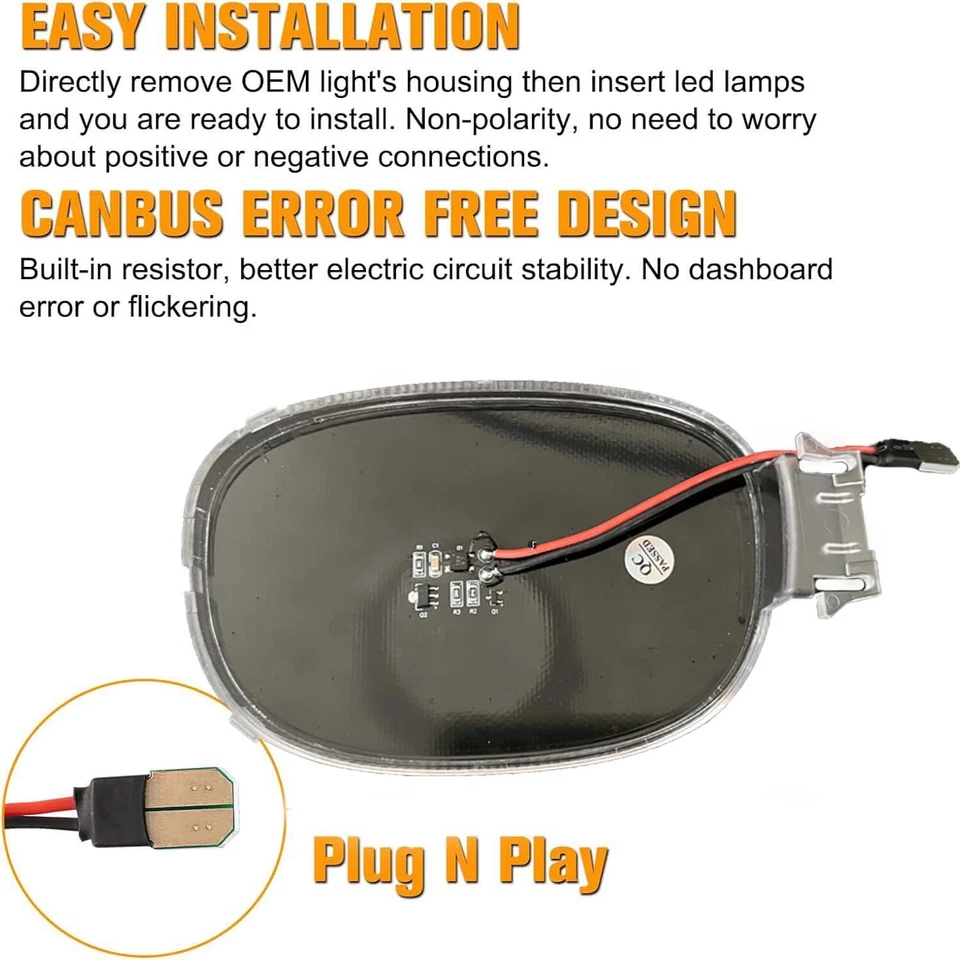 LED Overhead Dome Reading Light Panel+Lamp Cover For Ram Sebring Stratus Liberty Foto 2 de 4