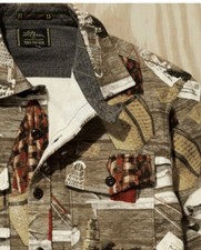 LL Bean Todd Snyder Wool Plaid Cabin Chamois Multicolor Made in USA SZ Small