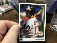 1989 Upper Deck Baseball Pete Stanicek Baltimore Orioles #592