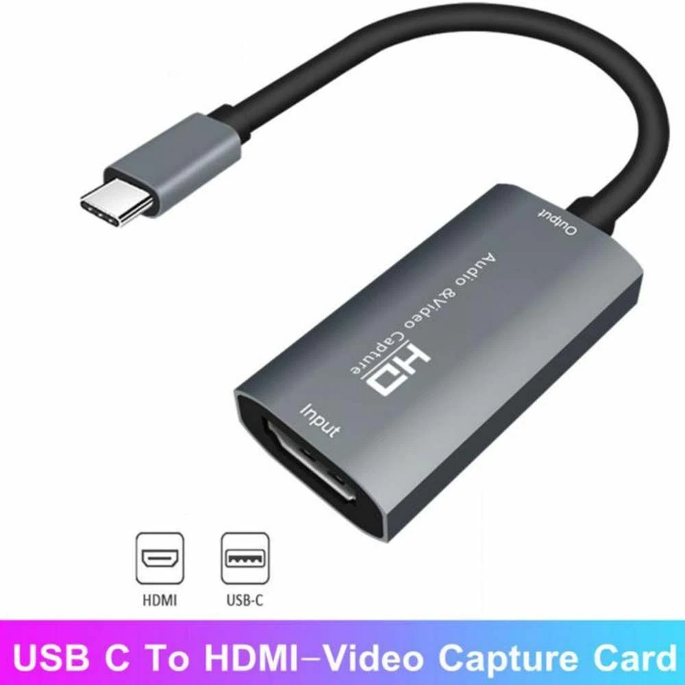 Z29A HDMI Input To USB C Output Audio Video Capture Cards Phone Computer Game