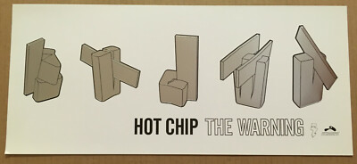 HOT CHIP Rare 2006 EMBOSSED METALIC PROMO POSTER for Hot CD 18x8 NEVER DISPLAYED