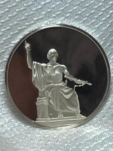 1982 FM Sterling Silver 31.48 Grams Proof George Washington Horatio Greenough