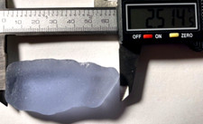 54g GENUINE 12.5"x1.2" 54g LAVENDER Surf Tumbled FORMOSA SEAGLASS collector item
