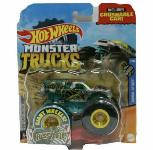 Hot Wheels Monster Trucks 1:64 Scale 4-Pack with Giant Wheels [Styles –  Square Imports