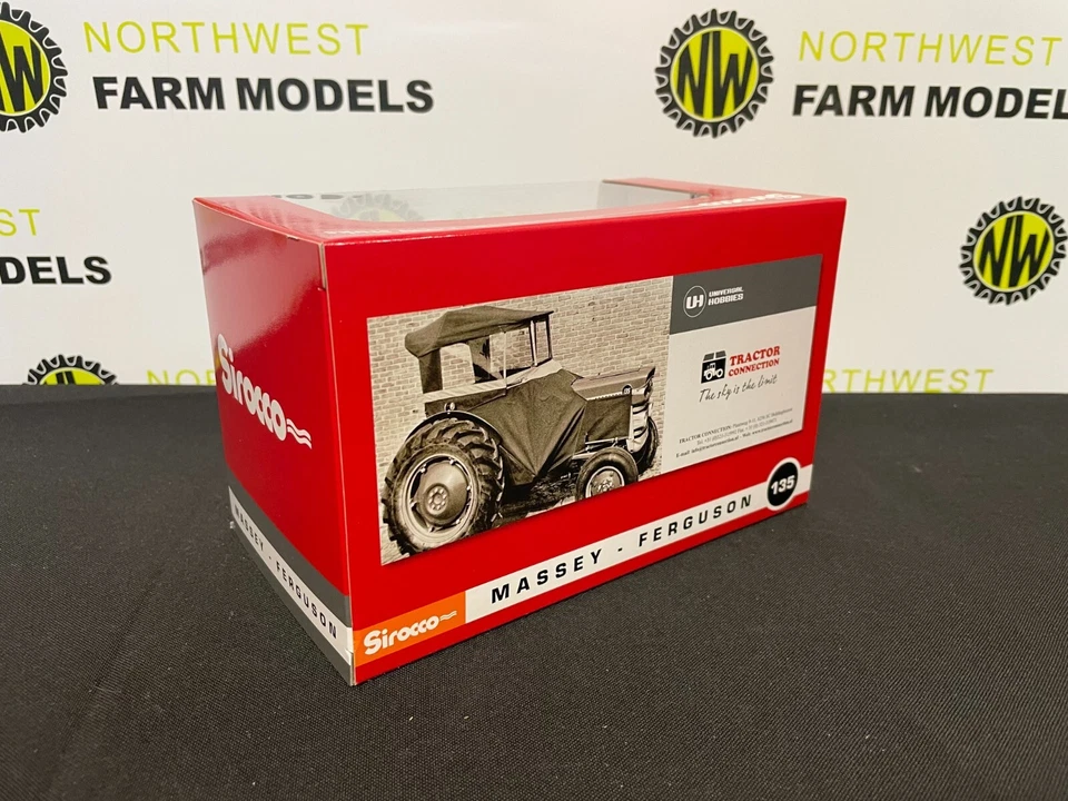 UNIVERSAL HOBBIES 5292 1:32 SCALE MASSEY FERGUSON 135 WITH RED SIROCCO LIMITED - Image 2 of 2