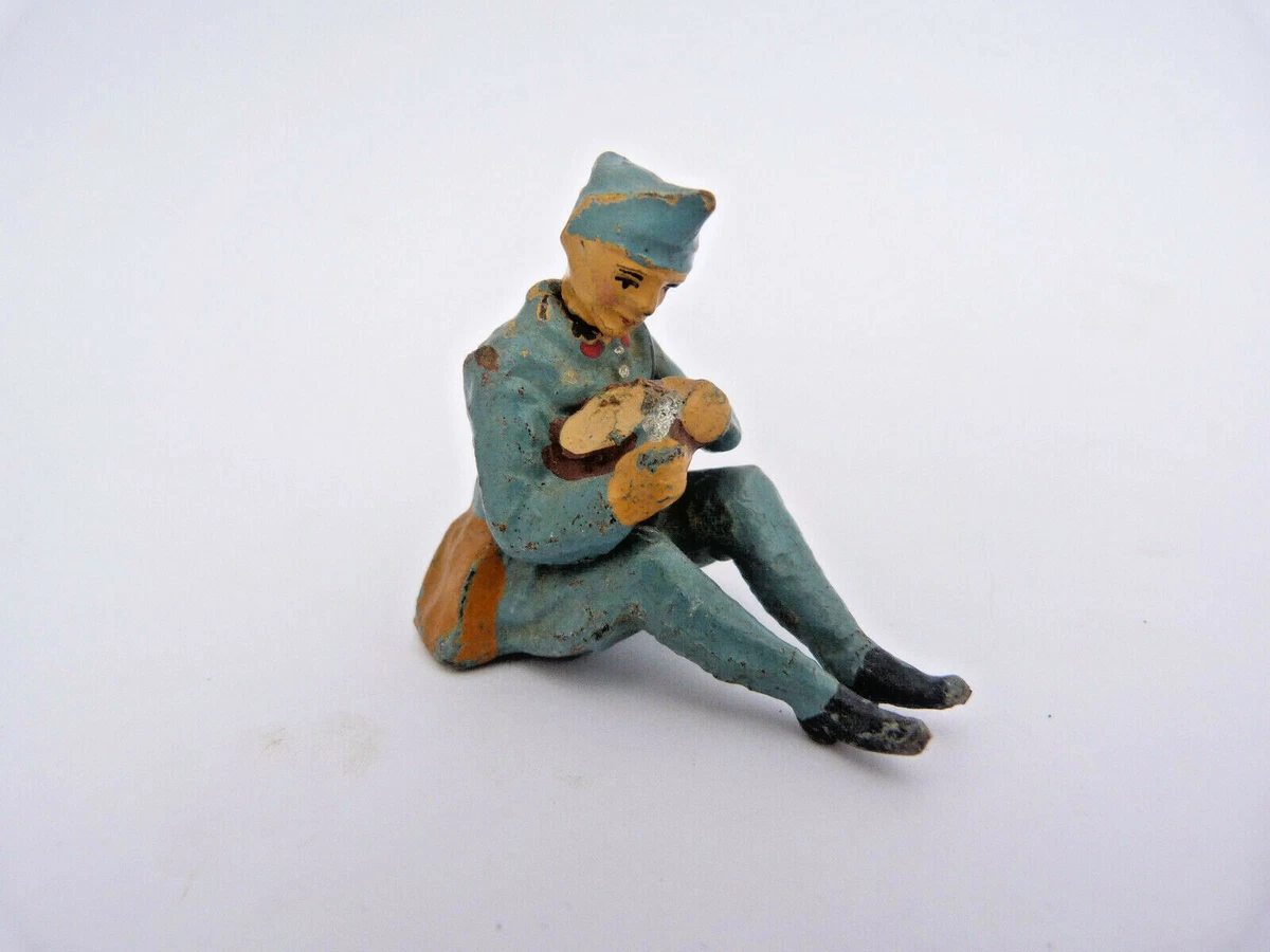 Elastolin - Toy figurine Très rare - 1x Chasseur Alpin Français et 1x