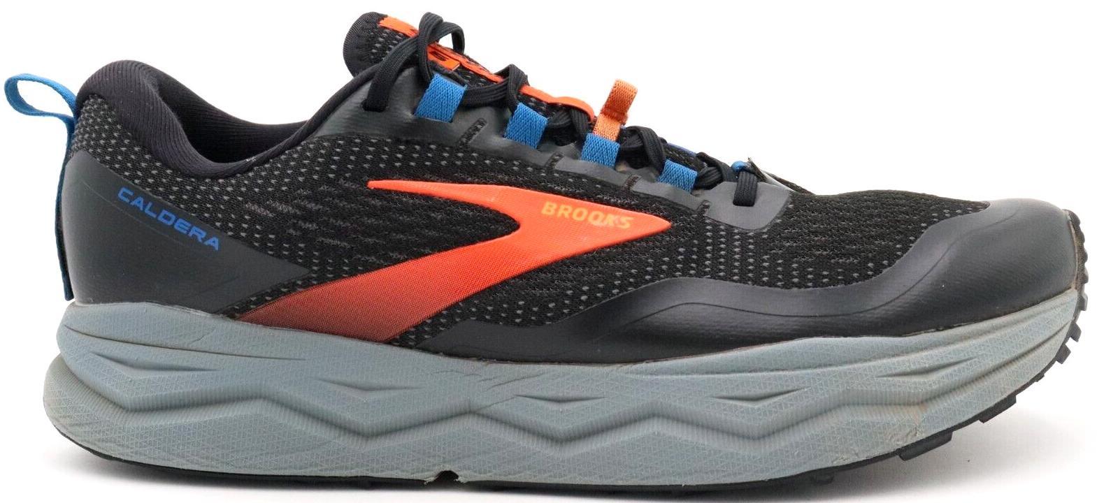 Brooks Caldera 5 Mens Trail Running Shoes Black Orange Blue 1103541D041 Sz 10.5 Brooks Caldera 5 Mens Sz 14 Black/Blue/Orange Trail Running  main image 4