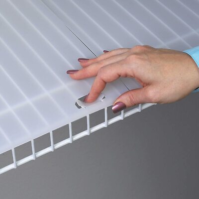 Shelf-It Shelf Liner for 16'' Wire Shelving with Locking Tabs - 10 Foot Roll