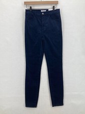 Ann Taylor LOFT Corduroy Pants Women's 26 Skinny Blue Stretch Fabric High Rise