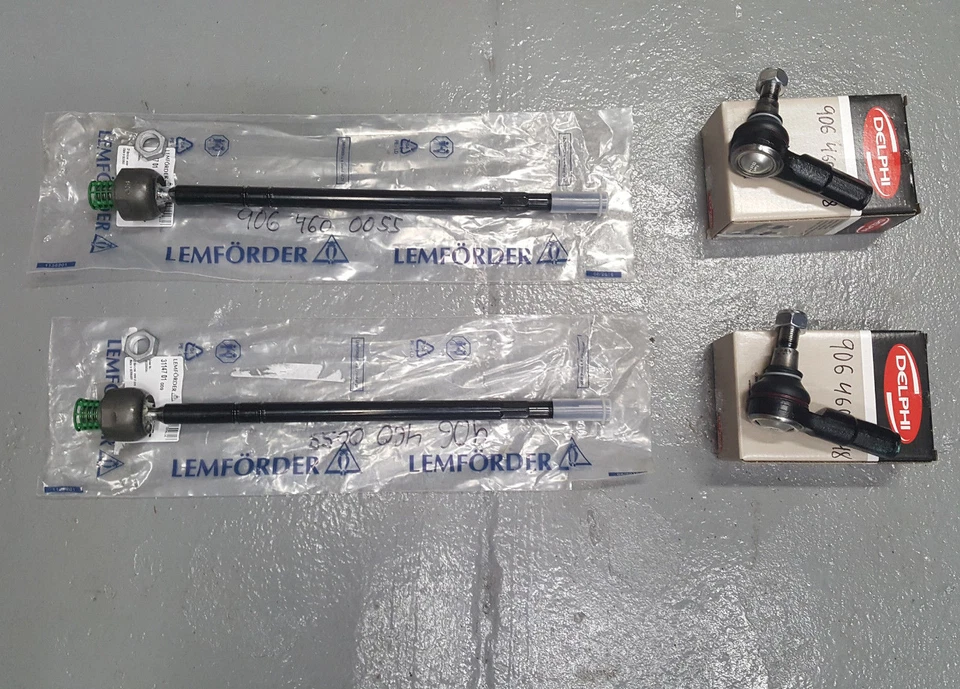 Delphi Outer + Lemforder Inner Tie Rod End Complete Set For Sprinter 2500 3500 - Image 2 of 4