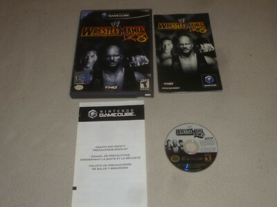 NINTENDO GAMECUBE WRESTLEMANIA X8 VIDEO GAME W CASE & MANUAL