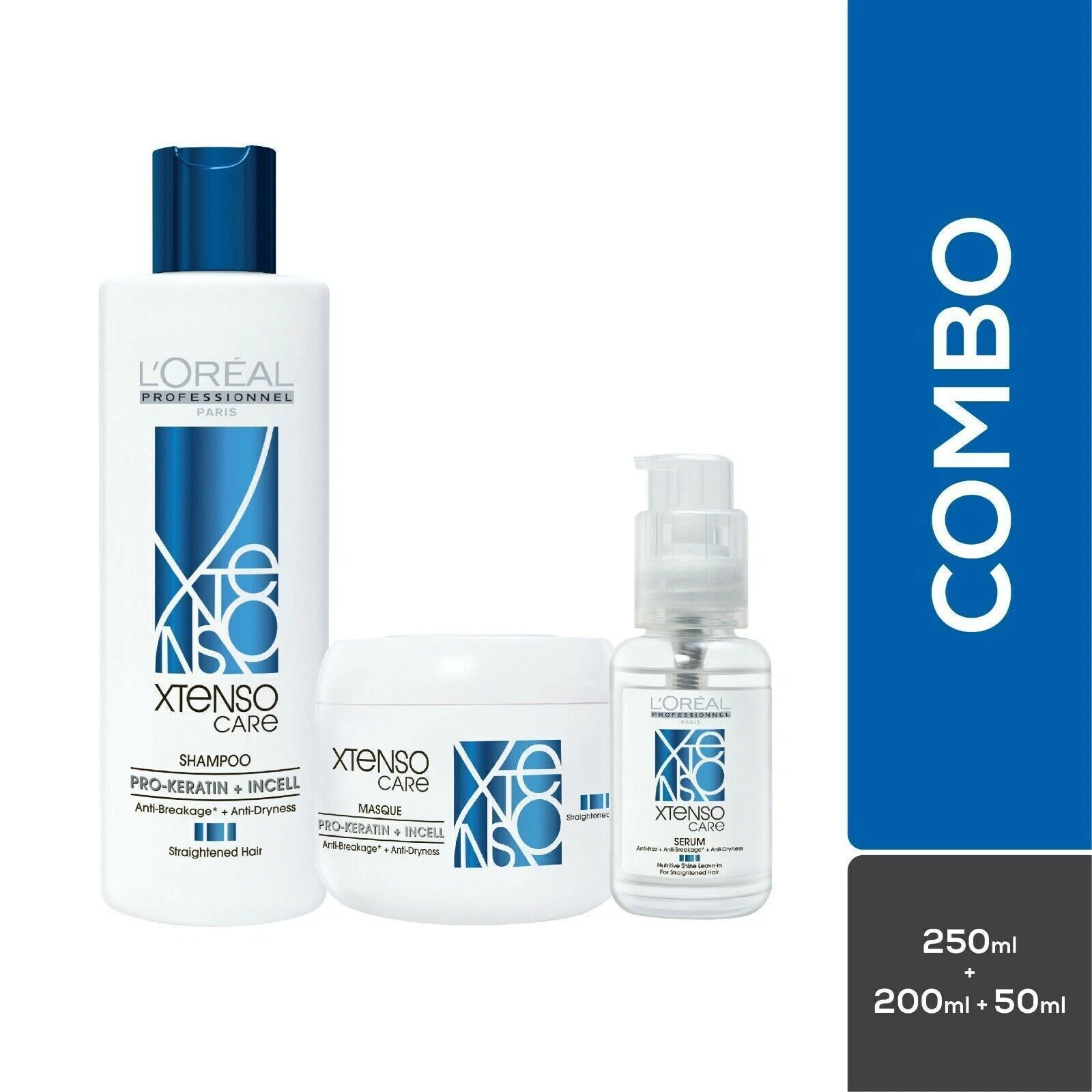 L'Oreal Xtenso Care Professional Straight Shampoo / Masque / Serum Choose Pack