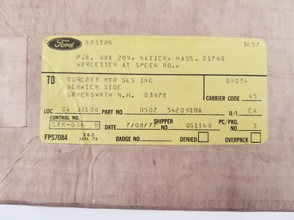 Kit de protección de borde de puerta OEM Ford D5DZ-5420910-A Foto 2 de 3