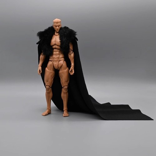 1/12 Scale Male Fur Collar Shawl Poncho Cape Model For 6" Action Figure Body - Picture 3 of 20