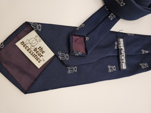 Corbata de seda para hombre T. Foley Designs New York de Designs LTD 58,5 x 3,25 osos - Imagen 3 de 3