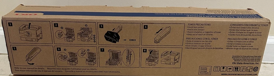 OKI 42918902 Magenta Toner Cartridge C9600 C9800 Genuine OEM - Open Box - Image 3 of 4