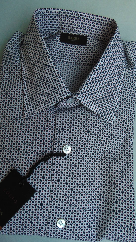 BARBA NAPOLI SARTORIA 1°LINEA CAMICIA 41 250,00  CART.  COTONE 74Pi SìA - Immagine 2 di 4