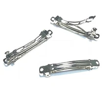 Hair Clip, 20pcs French Style Barrette Hair Clip for DIY Craft Bows 60mm