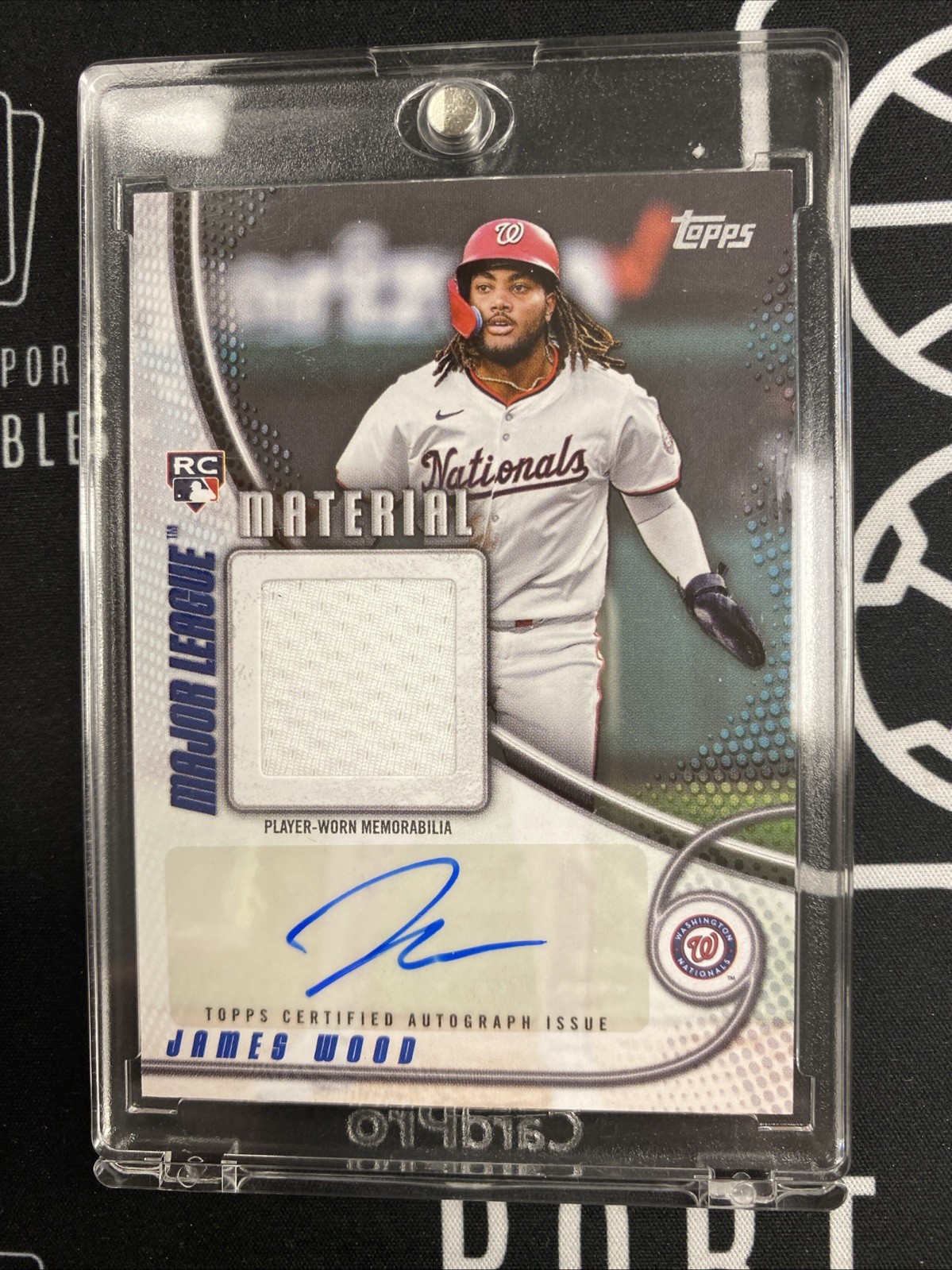 2025 Topps James Wood Major League Material Patch Auto /50