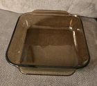 Vintage PYREX 222 Amber Brown Glass 8" x 8" X 2" Baking Dish New Condition
