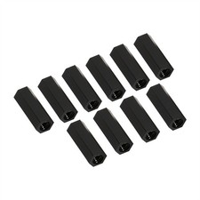 M3 Female Spacer Pack Of 100 Black Nylon Hex Spacers Standoffs Assorted Kit 15mm