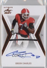 2012 Ultimate Leaf Draft Orson Charles #OC1 Rookie Auto RC