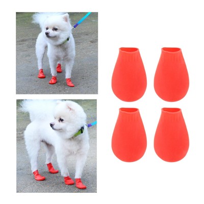 2er Pack Hunderegenstiefel Wasserdichte Puppy Paw Protector Booties Pet Products