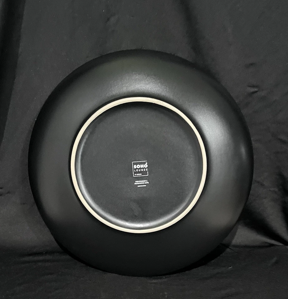 Gibson Home Soho Lounge Dinnerware Set - 16 Pieces, Blue & Black - Image 4 of 4