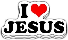 3 PCs Heart Christian Vinyl Sticker 3 InchesColor: Fullcolor S Size: 3 PCs 3