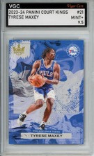 2023-24 PANINI COURT KINGS #21 TYRESE MAXEY 76ERS VGC MINT+ 9.5 J83 IJ49