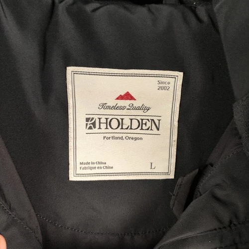 Holden Jacket Mens Large Black Hooded Puffer Full Zip Insulated Winter Coat image 7