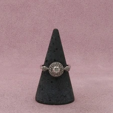 zales sterling silver diamond accent engagement ring size 7.5