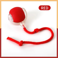 Automatic Rolling Ball Smart Cat Dog Toy Electric Pet Self-Moving Kitten RED 