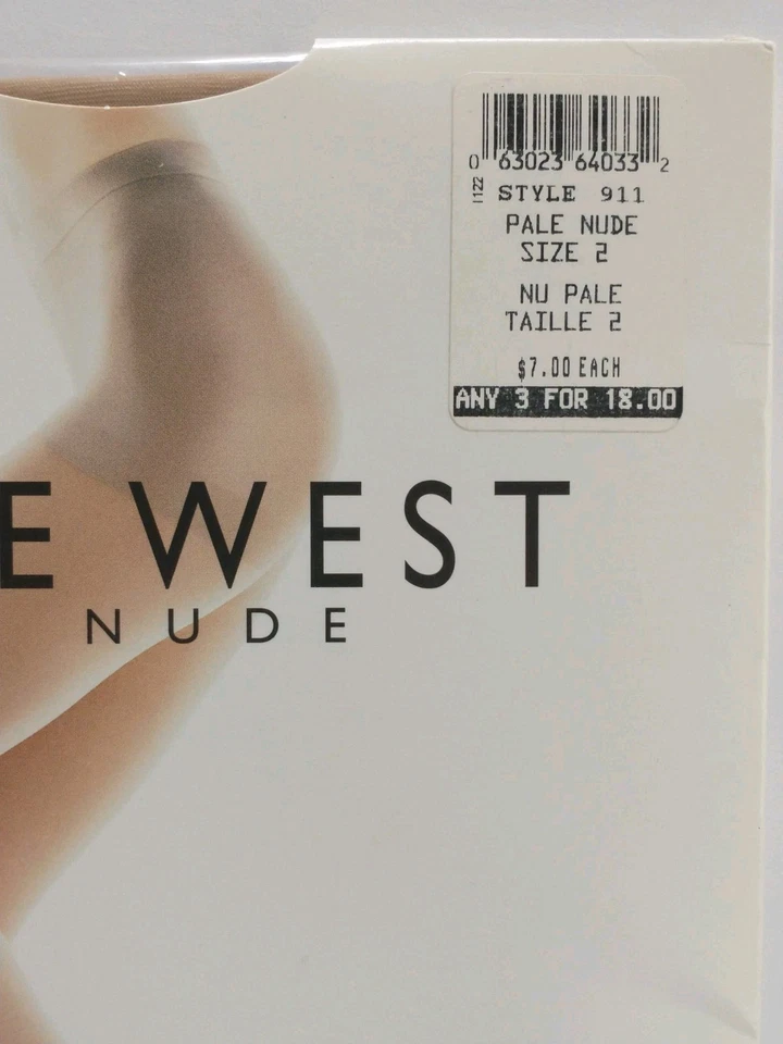 Nuevas Pantimedias Top Nine West So Nude Control Talla 2 Alto Pie de Sandalia Pálido Desnudo Foto 2 de 4