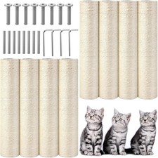 8 Pcs M8 Cat Scratching Post Replacement 15.7x3.1'' Sisal Pole Cat Tree Climbing