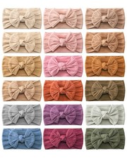 18 diademas nailon para bebe lazos elasticos para el pelo accesorios el cabello