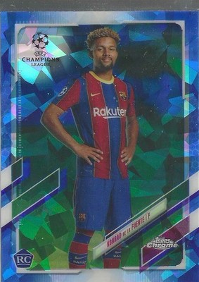 2020-21 Topps Chrome UCL Sapphire Edition Konrad de la Fuente #58